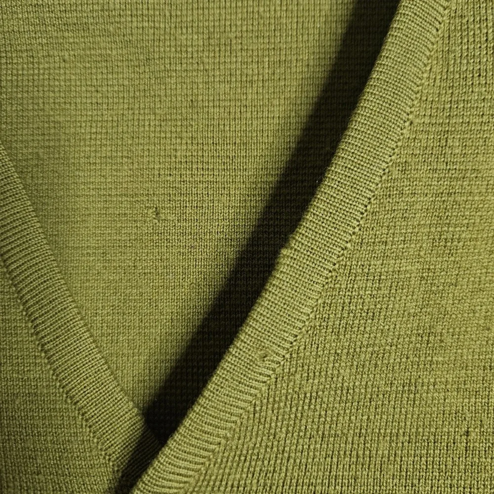 Smiths Womens‎ Vest Medium Wool Green Made In Italy